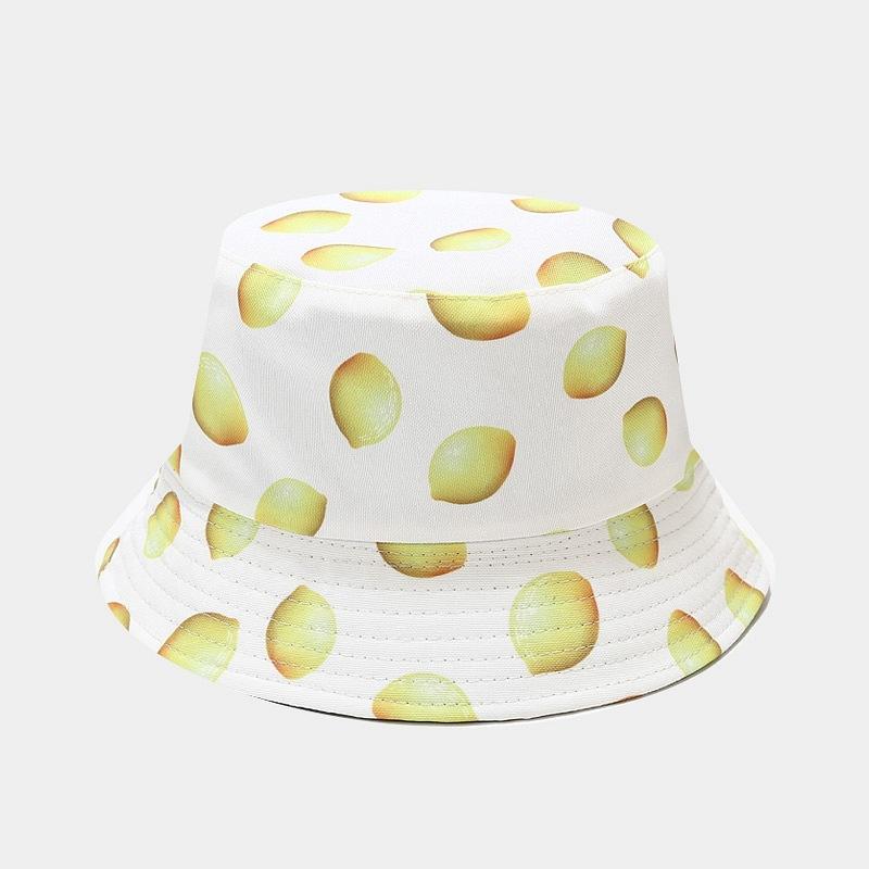 Hot Selling Fruit Pattern Bucket Hat Men and Women Outdoor Leisure Visor Summer Travel Hat