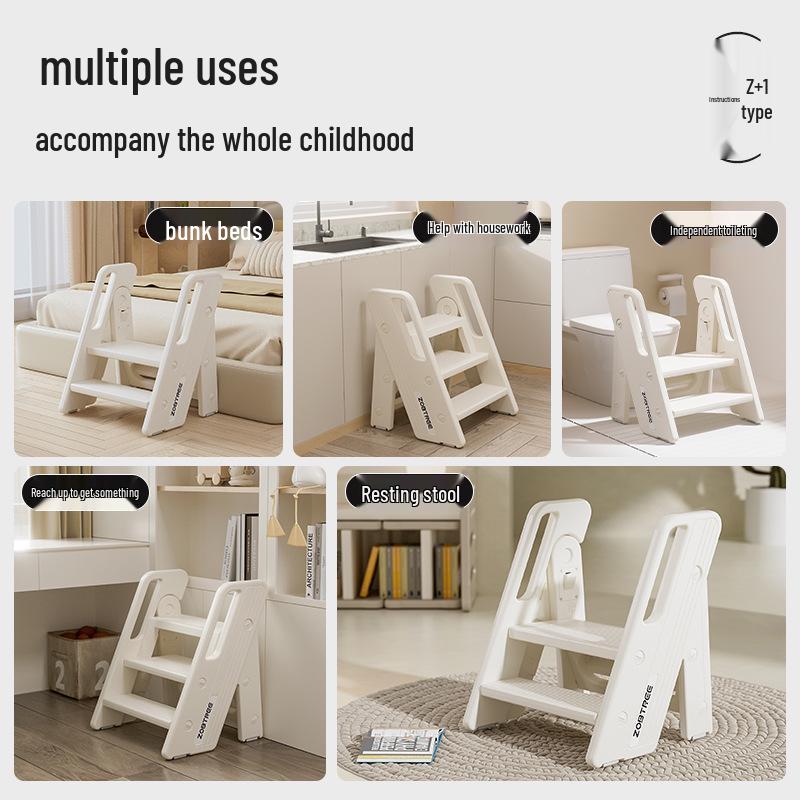 Zhi Bi Shu Foldable Toddler Sink Step Stool for Face Washing