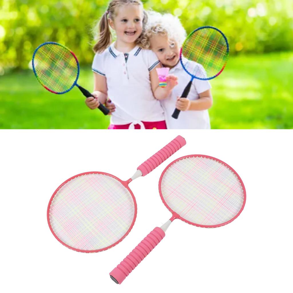 Children Badminton Set Lightweight Kids Badminton Racket with 3 Shuttlecocks Carrying Bag Grip Strap for 3 to 12 Years Old
