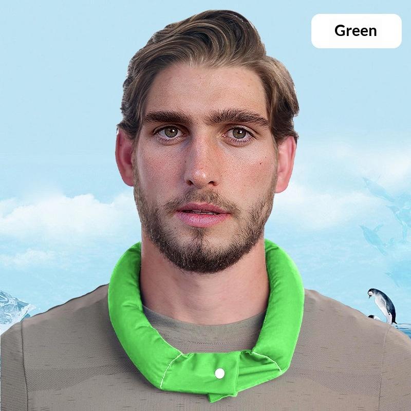 Cooling Neck Wrap With Button Fastener Instant Ice Neck Towel For Outdoor Sports Summer Activities Instant Cold Cooling Scarf