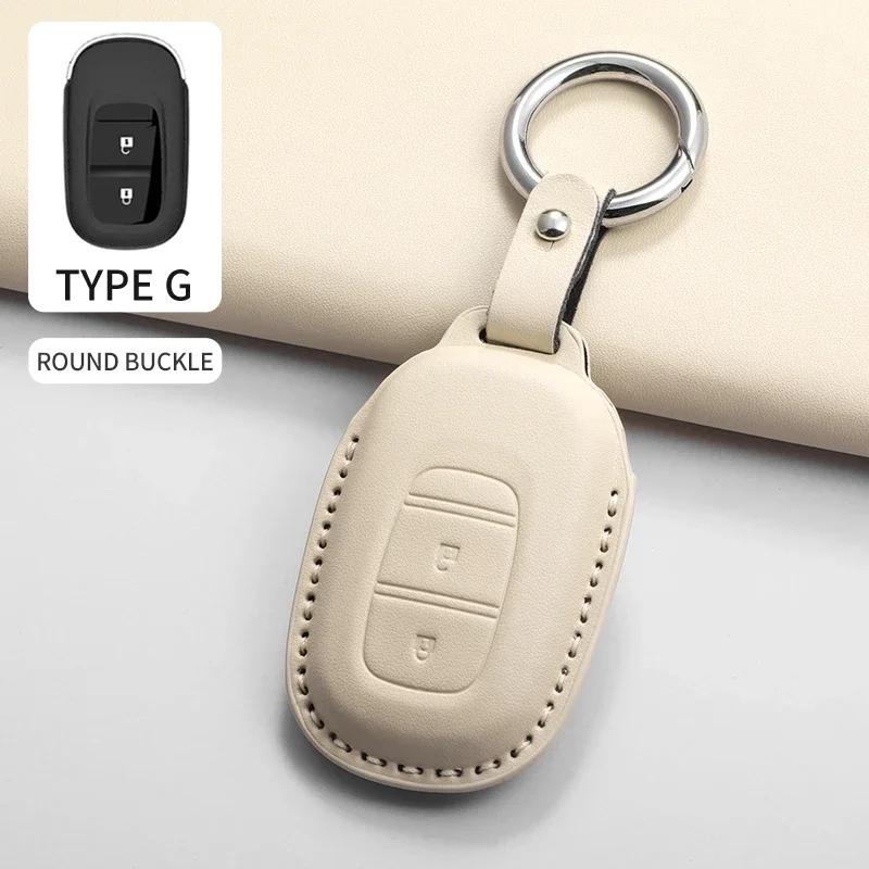 Auto Key Fob Case Cover Housing Remote Fit For Honda Fit For Civic Fit For Accord Fit For Cr-V Fit For Hr-V Fit For Pilot Pu Key Fob Auto
