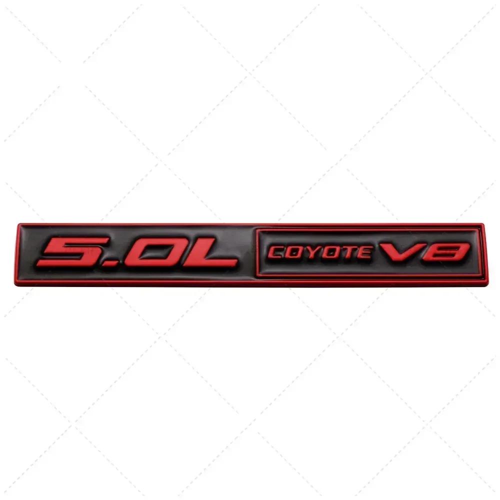 1Pc 3D Metal 5.0 COYOTE V8 Rear Trunk Side Fender Emblem Badge Sticker Car Accessories For Mustang 5.0 GT F150 FX4 Kuga MONDEO