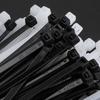 250/500/1000Pcs Universal Nylon Cable Tie Buckle Heavy Duty Self-Locking Nylon Zip Tie Indoor Outdoor Automotive Car Mount Wire Tie Fastener Strap