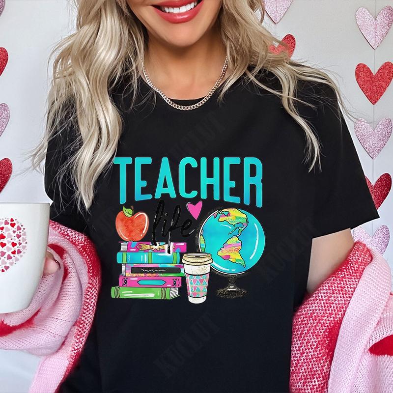 Graphic Tops Teachers Tshirts Clothing Teachers Gifts Teacher Shirts Gift Summer Fashion Tshirts Short Sleeve School