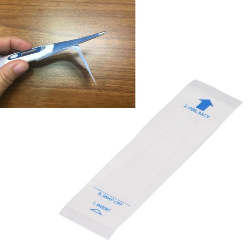 100 Stück Digitale Thermometer-Sondenabdeckungen Einweg Sicher Hygienisch Mundthermometer-Abdeckhülse Für Krankenhaus