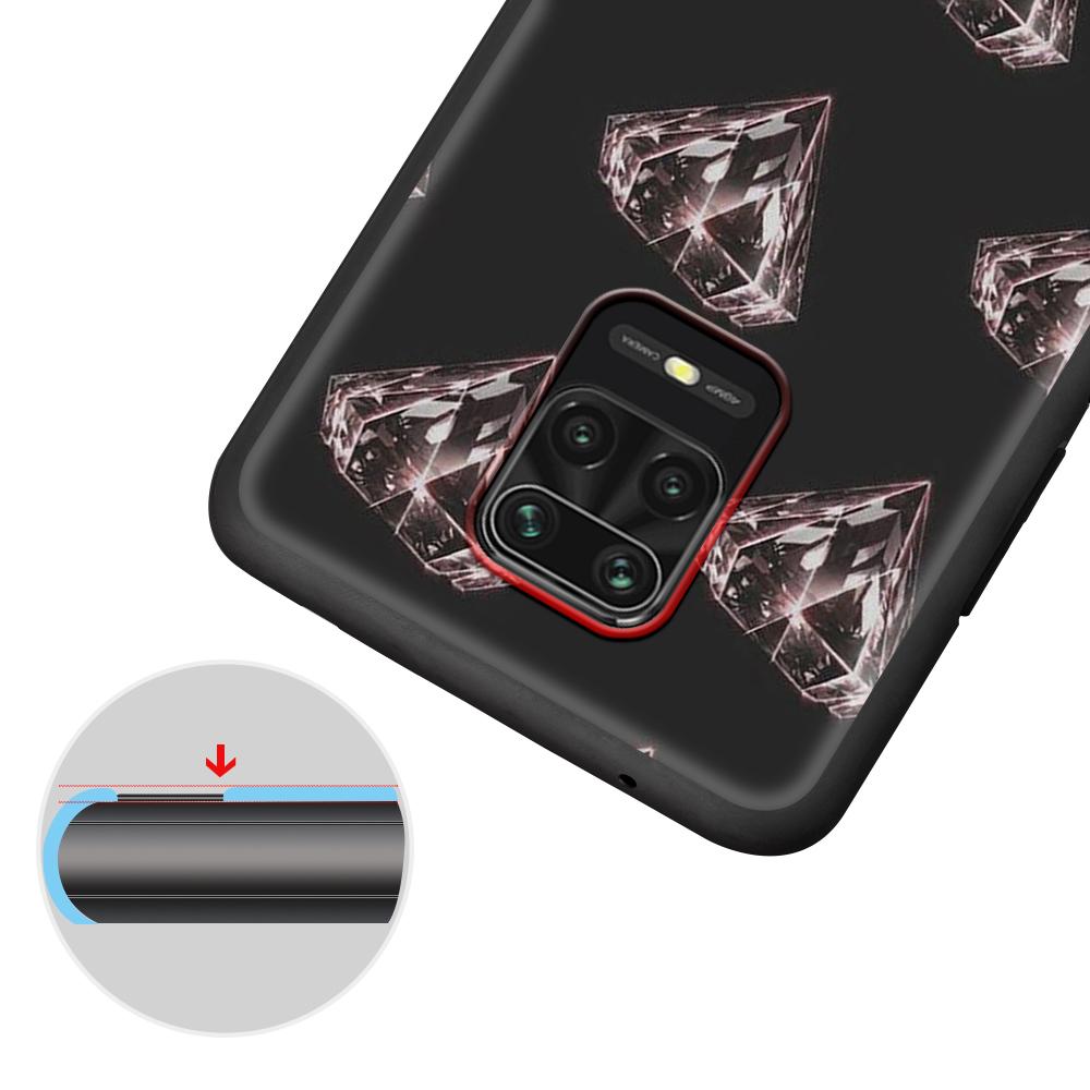 Husă Frumoasă cu Diamante pentru Xiaomi Redmi Note 9S 9 11 10 8 Pro 9C 9 K40 9A 7 8T 7A 9T Carcasă Moale din Silicon Coque Negru Acoperire Telefon