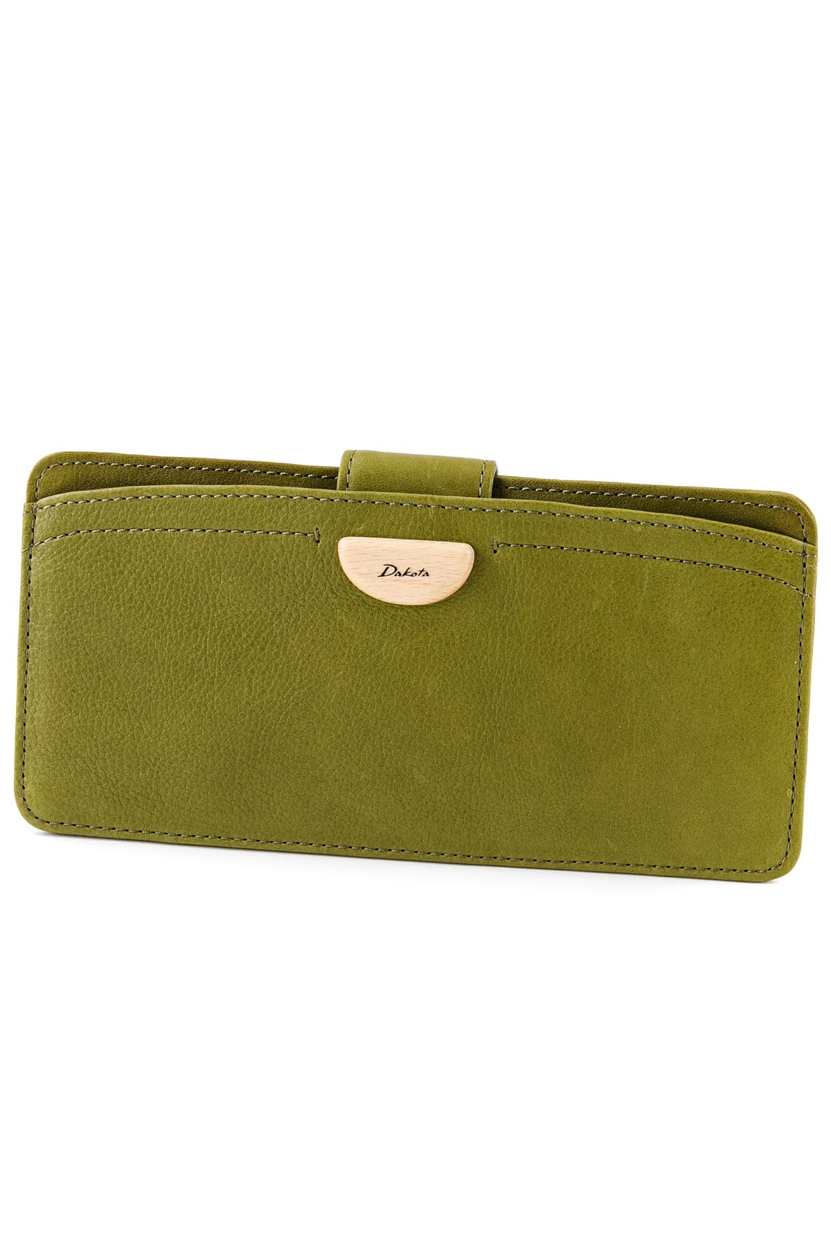 

Thin Long Wallet Genuine Leather Green [Dakota] Women s DA-31365-50 зелений