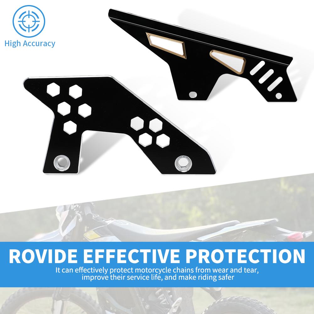 For SURRON Ultra Bee Motorcycle Sprocket Chain Cover Guard Upper Lower Electric Off-Road Accessories Aluminum Protective Devices