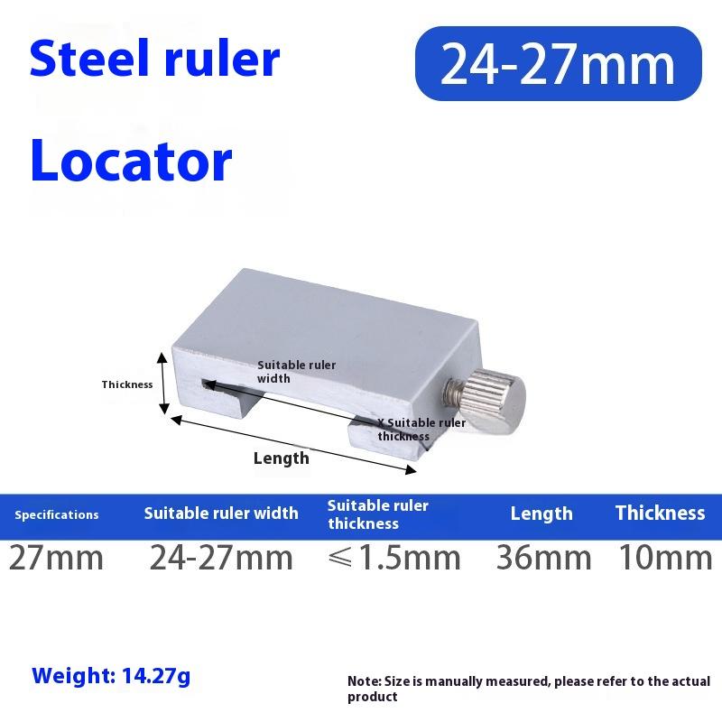 1/2Pcs Carpentry Steel Ruler Positioning Limit Block Measuring Marking Gauge Protable Accurate Positioning Woodworking Tools