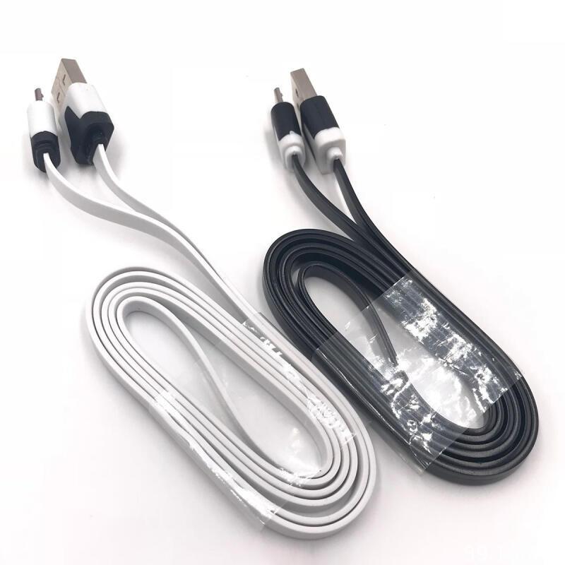 HdoorLink Micro USB Charger Cable Colorful Noodle Flat 1M Data Sync Cable for Xiaomi Android Wire Charging USB Cable