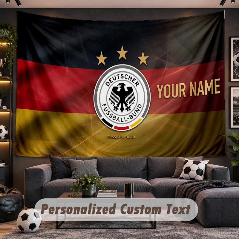Germany national football team Personalized Tapestry Support Custom Name, Wall Art Home Decoration