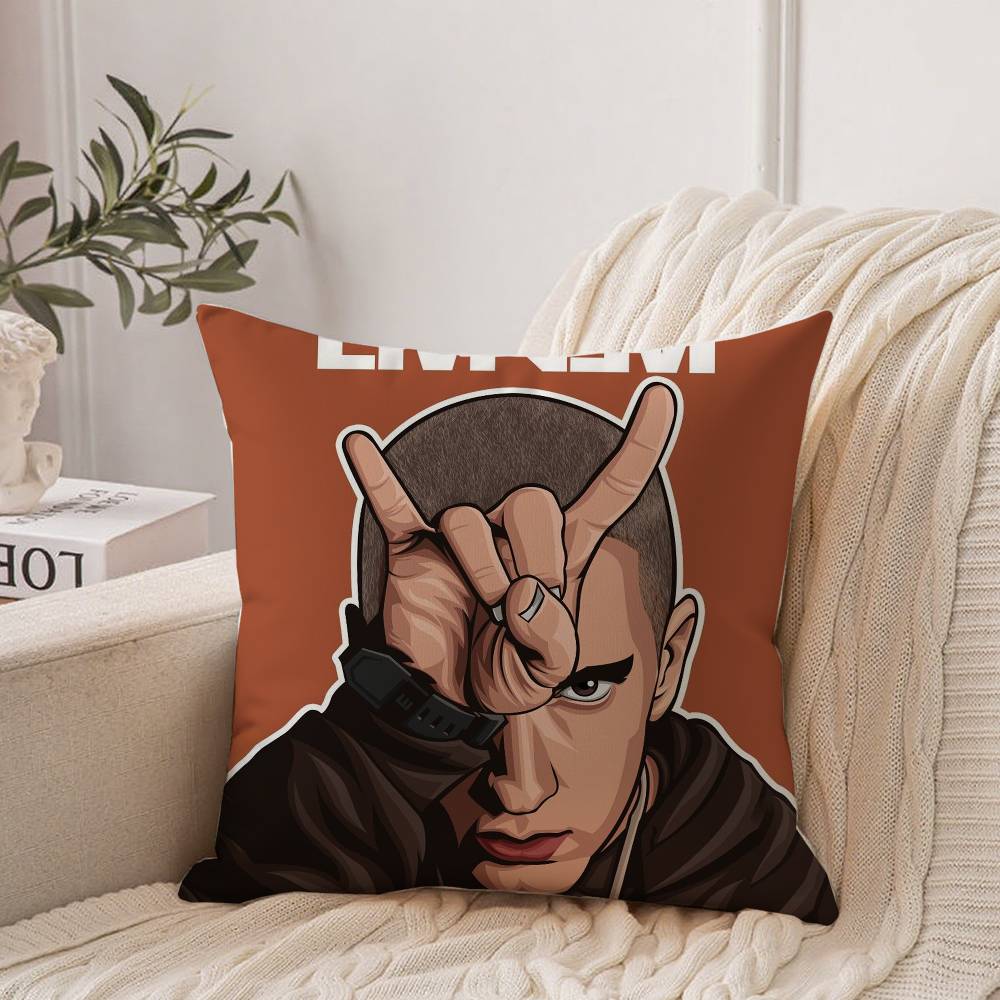 Eminem 8 Mile Hip Hop Rapper Pillow Case Home Decor Throw For Sofa Bed Car Room Decor Gift Idea