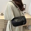 Vintage Fashion Versatile New Women Lady Bags Solid Color High-Grade Texture Simple Generous Temperament Crossbody Shoulder AVE