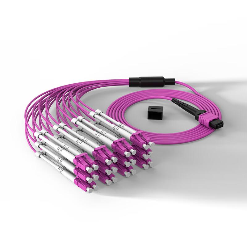 Dasheng MPO-LC 24-Core OM4 Multimode Fiber Optic Patch Cord