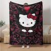1pc Charm Hello Kitty Blanket, Seasonal Universal Home Decorative Throw Blanket, Living Room, Travel, Camping, Car Blankets, Beach, Office Naps, Perfe