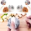 Snailhouse Funny Cat Toys Vibrating Mice Pull Lines Plush Mice Move Fake Mice Clockwork Little Fat Mouse Fight Cats Pet Supplies
