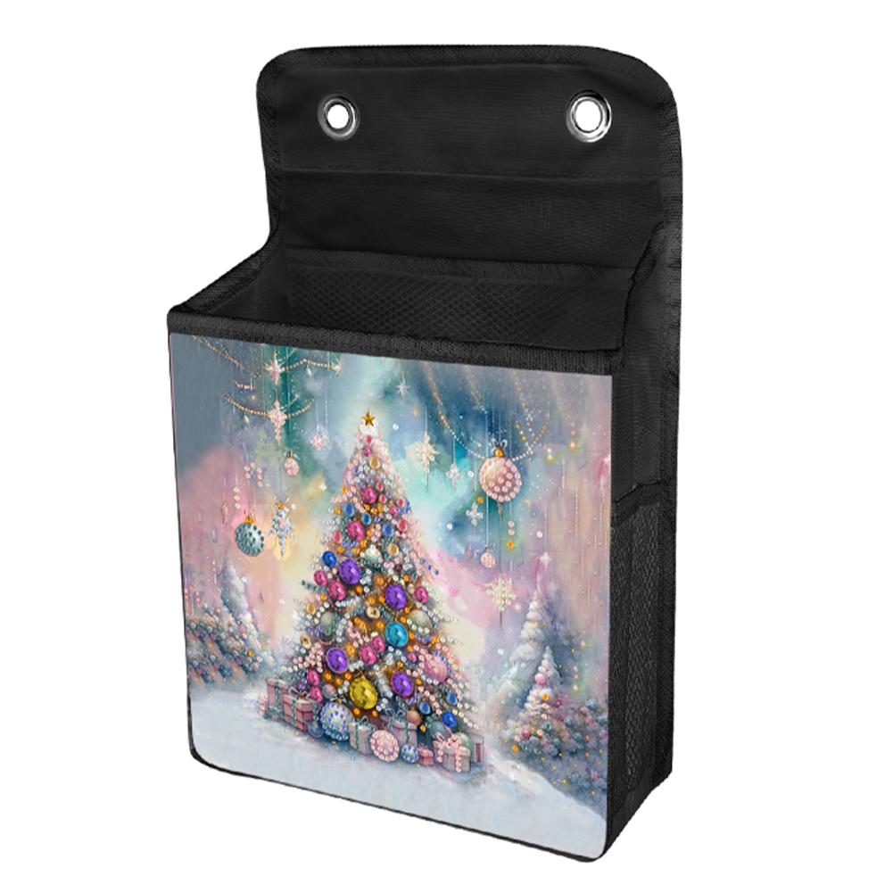 Christmas DIY Diamond Art Hanging Storage Bags Canvas Diamond Painting Hanging Storage Bag Diamond Painting Wall Hanging Bags