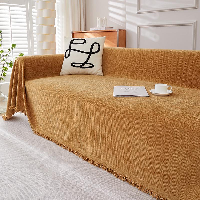 Chenille Waterproof Cat-Resistant Universal Sofa Cover for All Seasons
