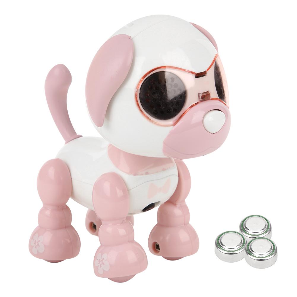 Electronic Intelligent Touch Sensoring Robot Dog Toy Children Early Education Toy Kid GiftPink
