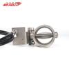 Universal Motorcycle Exhaust Pipe Valve with Manual Opening and Slant Mouth Design for Sports Cars