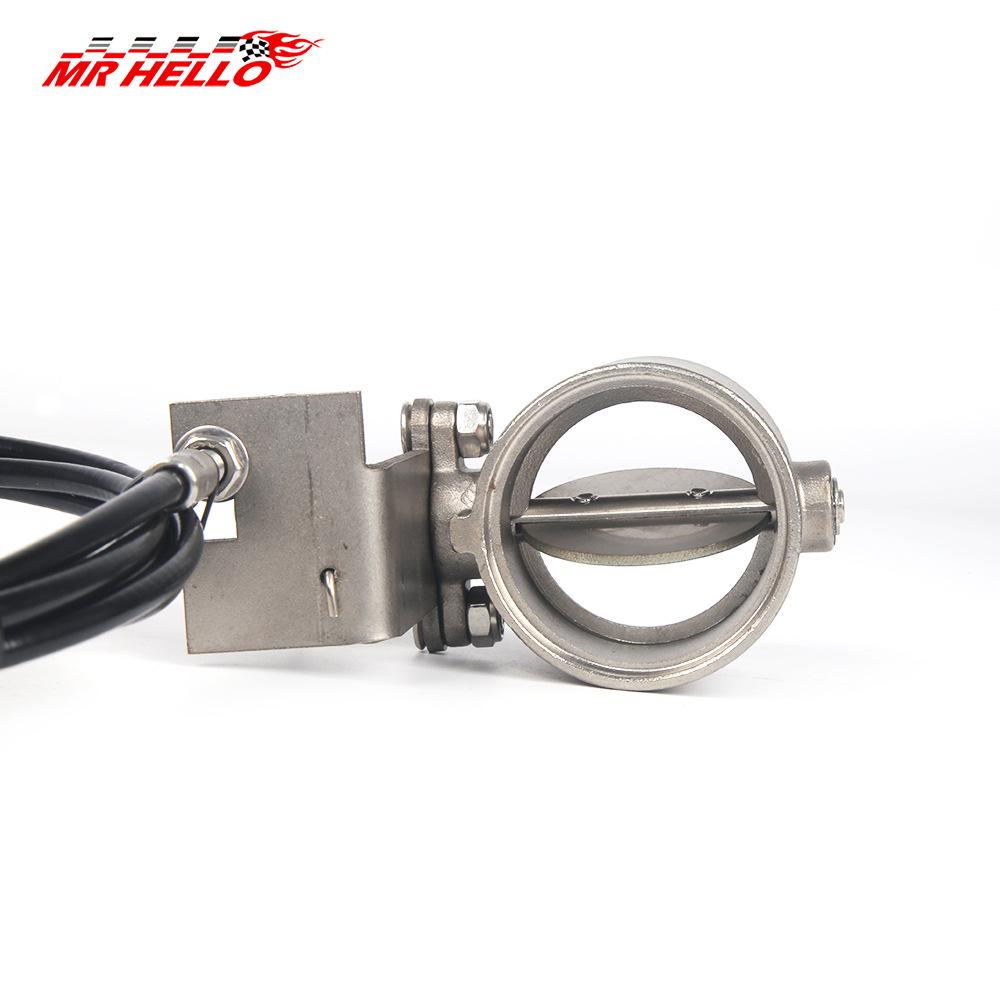 Universal Motorcycle Exhaust Pipe Valve with Manual Opening and Slant Mouth Design for Sports Cars