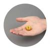 1Pc Mini Golden Lotus Shaped Incense Stick Holder Sandalwood Incense Censer Metal Craft Home Decoration (Without Incense)