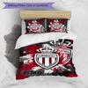 Monaco FC Printed 3PCS Bedding Set Breathable Duvet Cover with Pillowcases Decorative Bed Linen for Bedroom Home