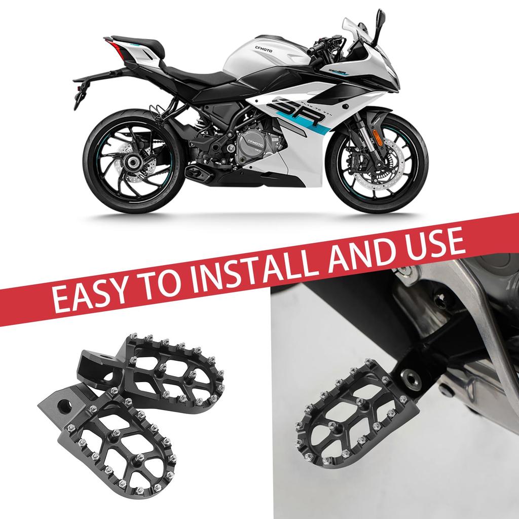 Baohatsu CNC Aluminum Billet Wide Footpegs Footrest for Yamaha with