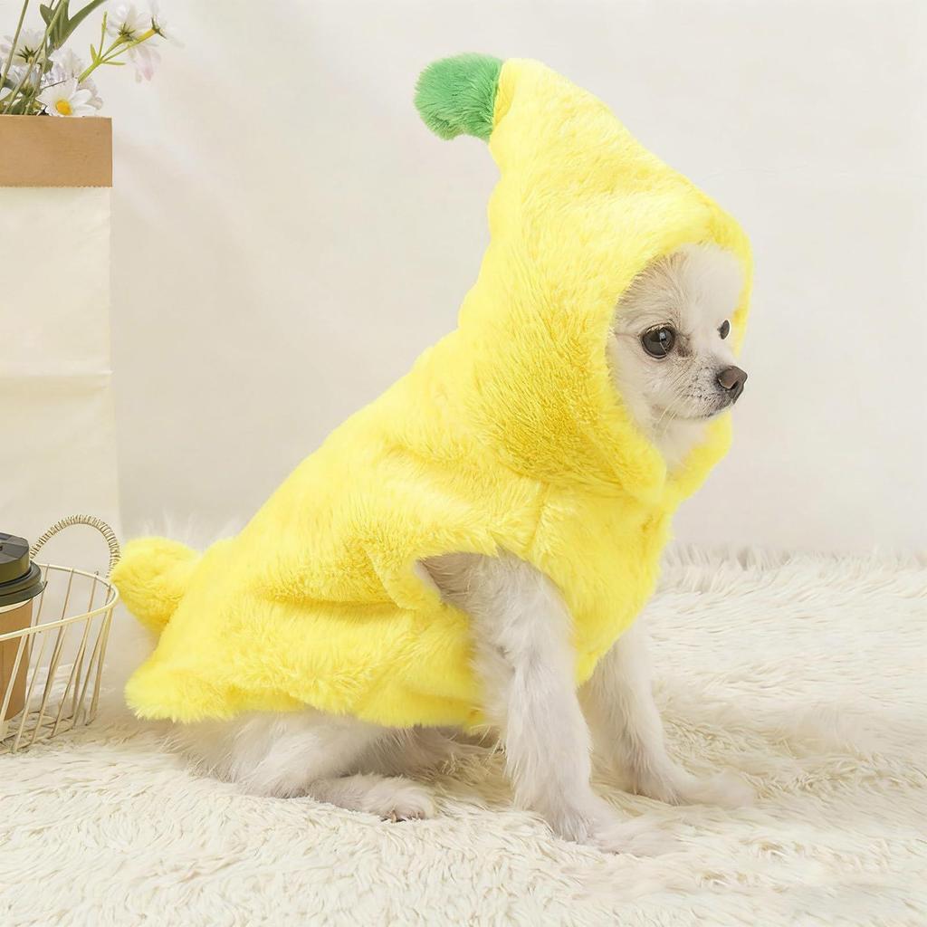 Cat Banana Costume Banana Shaped Outfit Dress Up Outfit For Small Medium Breed Pet Dogs Cat Halloween Christmas Spring Fall