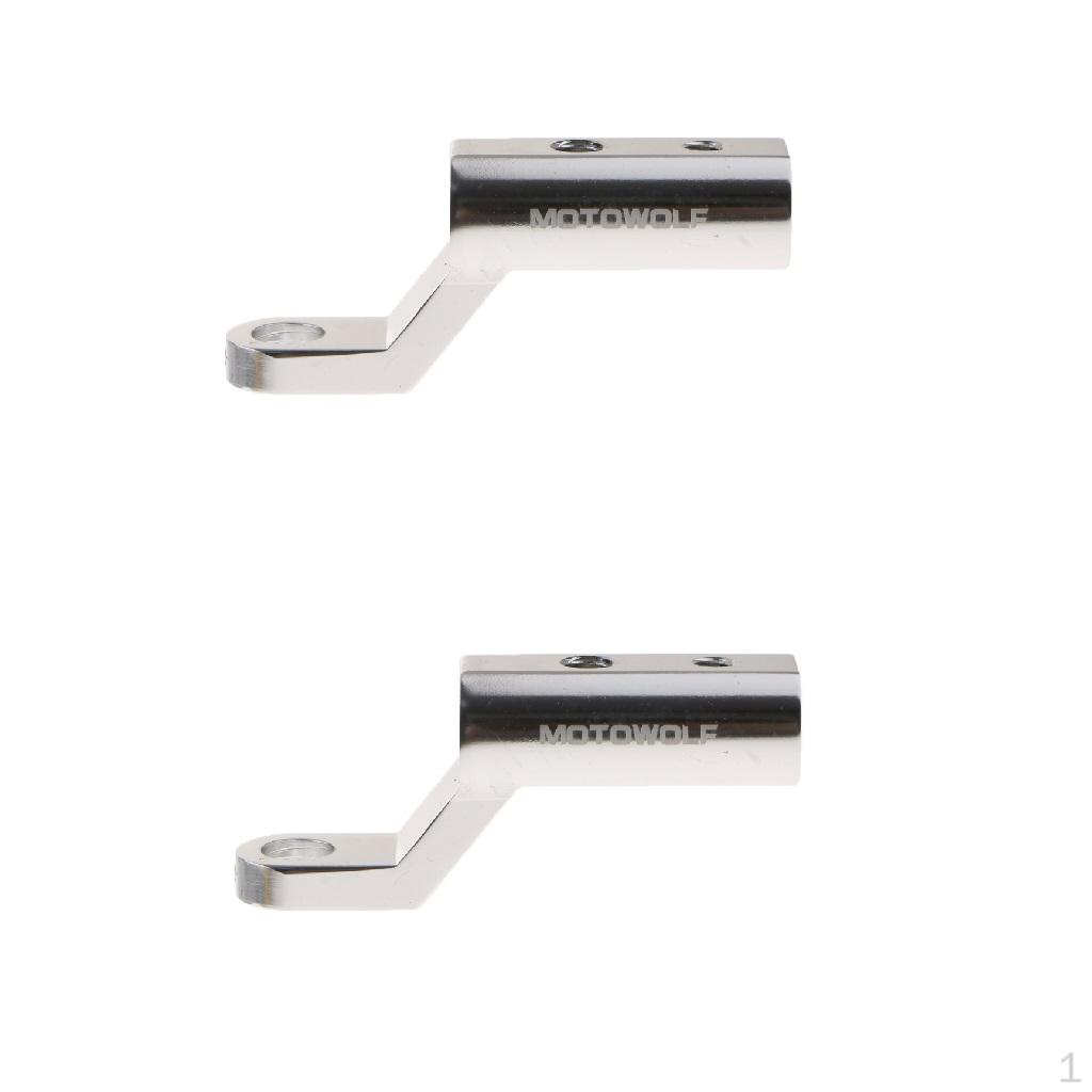 

2 X Universal Adapter Motorcycle 7/8 22mm Handlebar- Silver