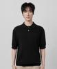 Ssei Standard Ribbed Polo Short Sleeve Knit Black