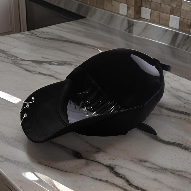 Women Modern Kitten Ears Baseball Hat with Metal Charm for Girls Women Versatile Kitten Ears Adjustable Hat Cats Ear
