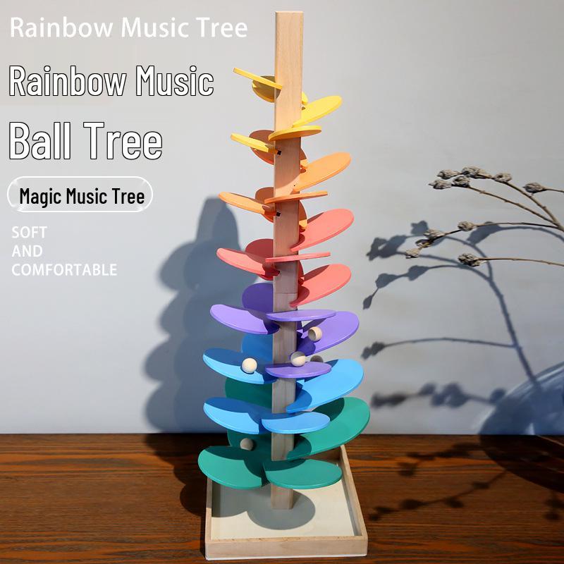 Kids' Colorful Rainbow Music Tree: Fun Assembly Game for Color Recognition and Early Education