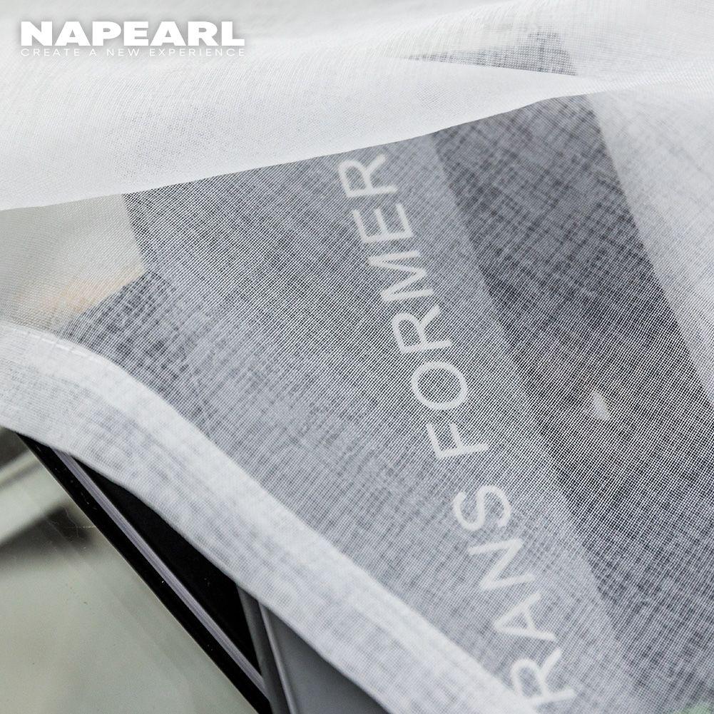 1PC NAPEARL Simple Elegant Tulle Sheer Curtain Solid Color Window Screening for Living Room Bedroom Home Decor