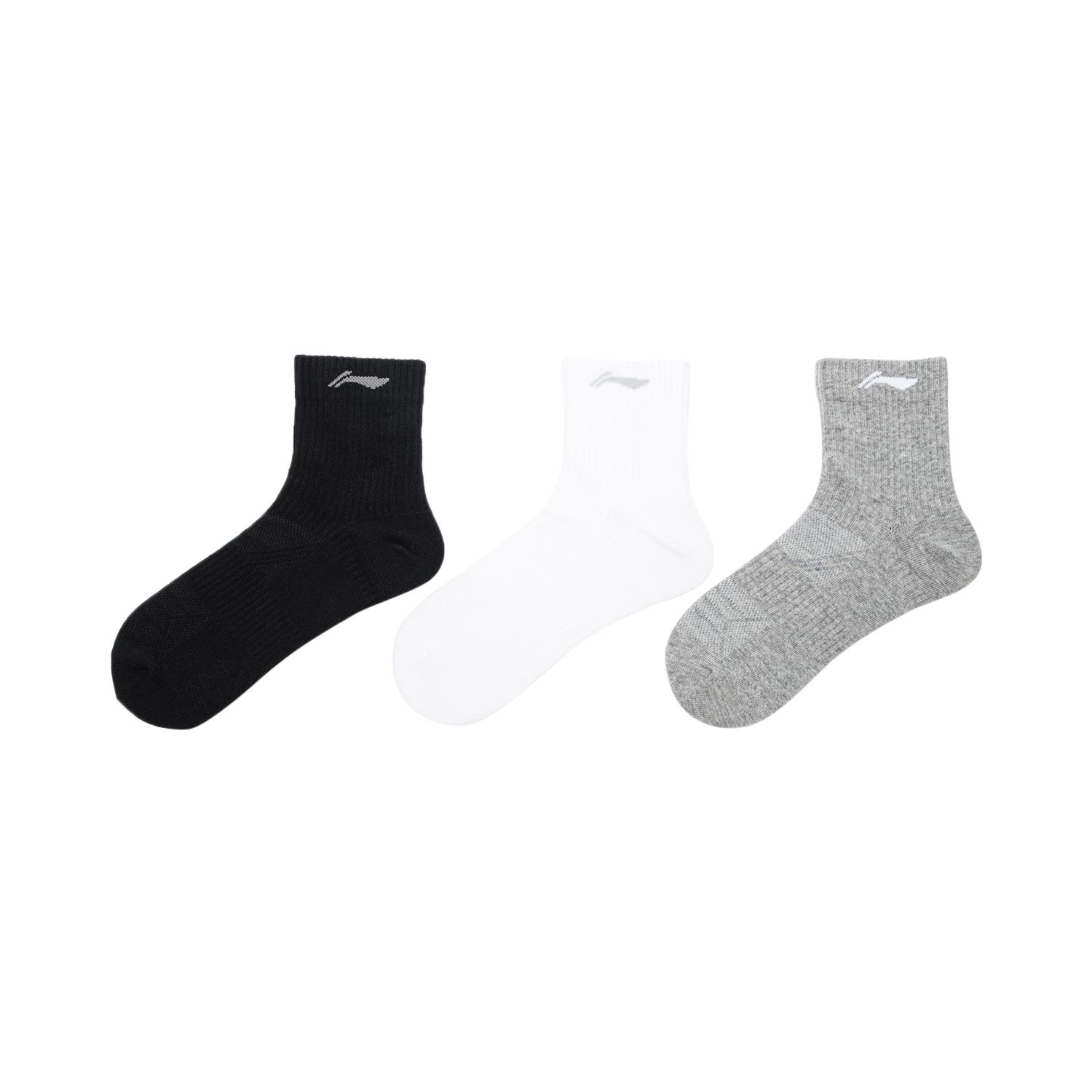 Li Ning Ankle Socks Unisex 1 Pack Black AWSU419-1 L