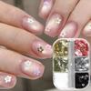 3D Five-petaled Flower Nail Sequins DIY Manicure Floral Nails Accessories  for Women Girls