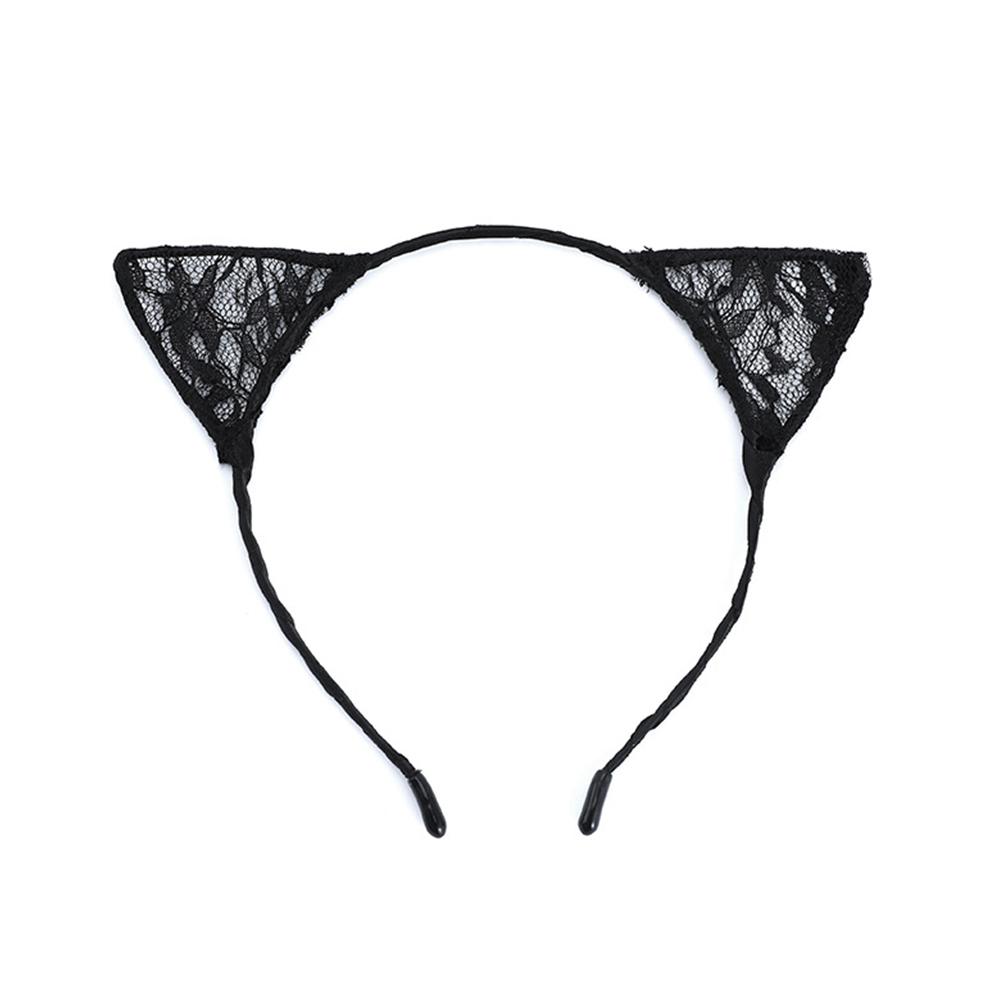 Spitzen Katzenohren Stirnband Frauen Mädchen Haarreif Party Dekoration Sexy Reizend Cosplay Halloween Kostüm Haarschmuck