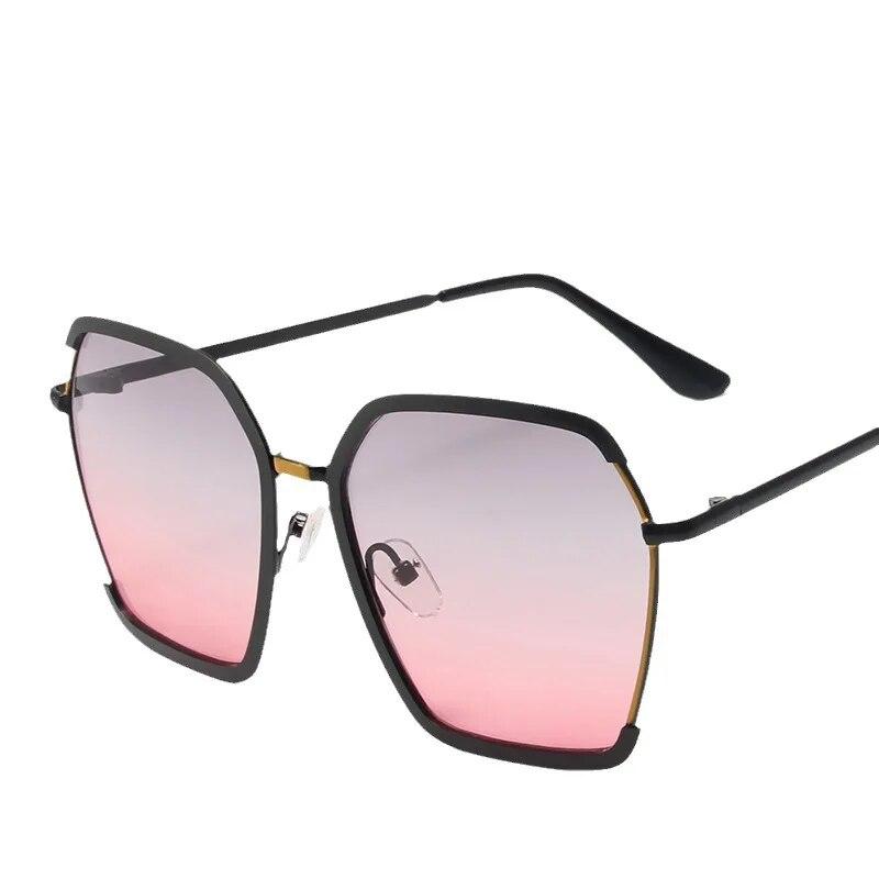 Ochelari de soare vintage cu ramă mare Bărbat Femeie Brand Fashion Advanced Sense Ochelari de soare pătrați de lux Ochelari de soare pentru femeie Accesoriu de modă nepolarizat
