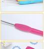 Handmade Stainless Steel & Plastic Crochet Hook and Yarn Set for DIY Sweater Knitting