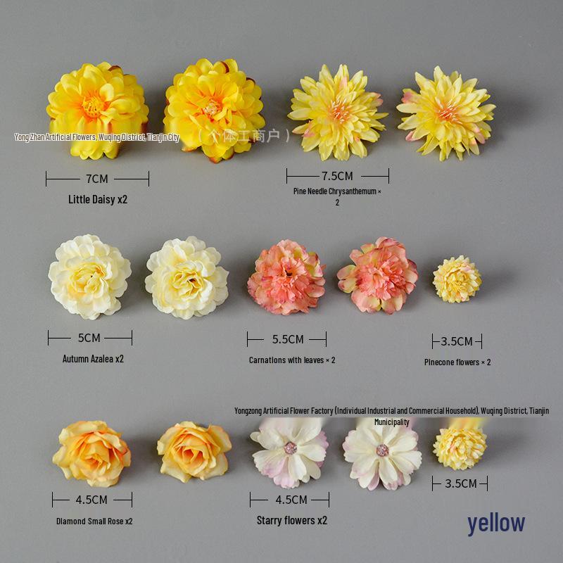 Silk Cloth Flower Wall Decorations for Weddings and Parties