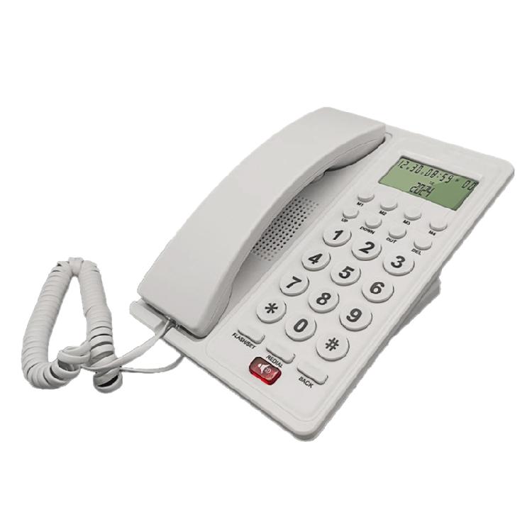 Corded Landline Phone Fixed Telephone for Hotel Room, Office Use With Caller Display, MultipleLine Connection