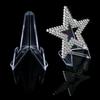1-10Pcs Acrylic Display Stand Triangle Commemorative Coin Watch Card Holder Transparent Display Rack for Exhibitions Home Decor