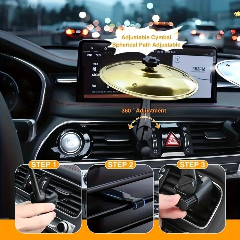 Interactive Car Drums Cymbal Dashboard Mount Musical Fun Driving Accessory
