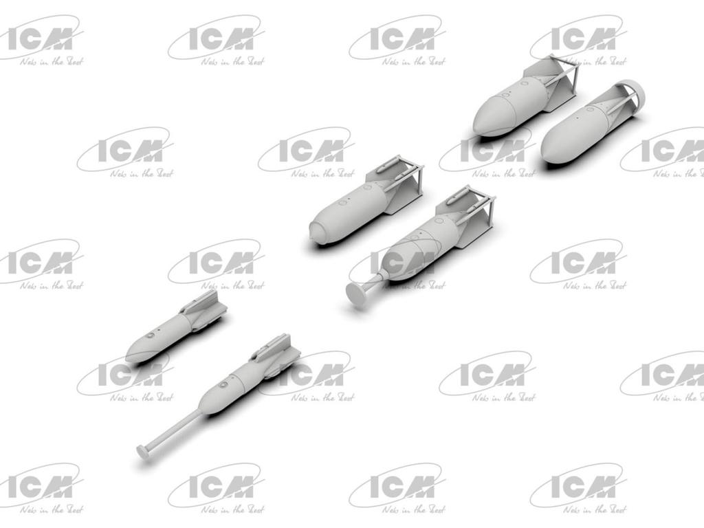 ICM 1/48 WWII German Aircraft Weapons Plastic Model Kit 48408