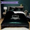 Fc Krasnodar Pattern Bedding uilt Set uilt Cover Pillowcase Home Decoration Birthday Gift (1*duvet cover + 2*pillowcase without core)