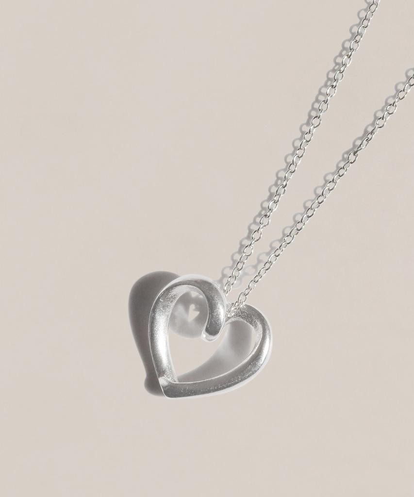 47Bag 925 Silver Open Heart Necklace Rosa