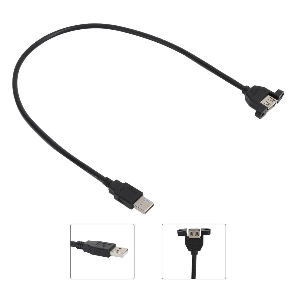 USB2.0 Cable Extender MaletoFemale Extension Cable for Flash Drives Hard Disks Card Readers Printers