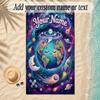 Cosmic Theme Soft Beach Towel Personalized Custom Name Text Towel Portable for Beach Pool Travel