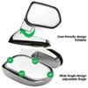 Universal Car Hood Side Rear View Mirror Adjustable Wide Angle Rear View Mirror Blind Spot Auxiliary Mirrors For SUV/Truck