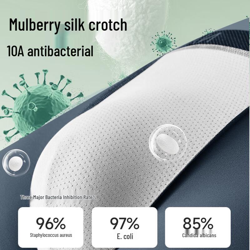 Nanjiren Men's Antibacterial Pure Cotton Boxer Briefs